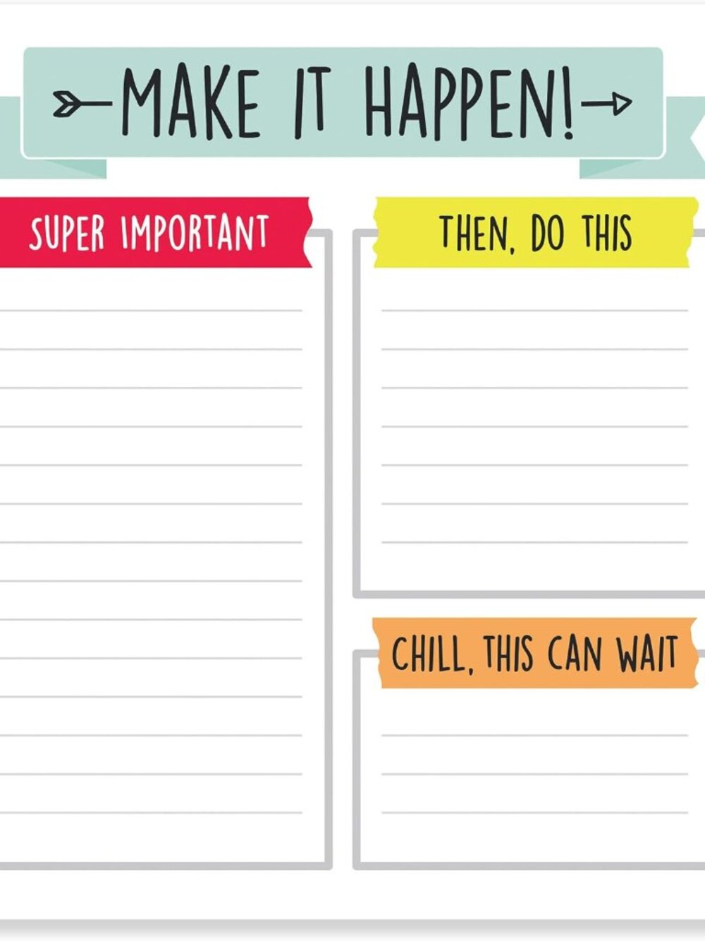 Carson Dellosa Aim High To Do List Notepad―5.75" x 6.25" Paper Stationery, Daily